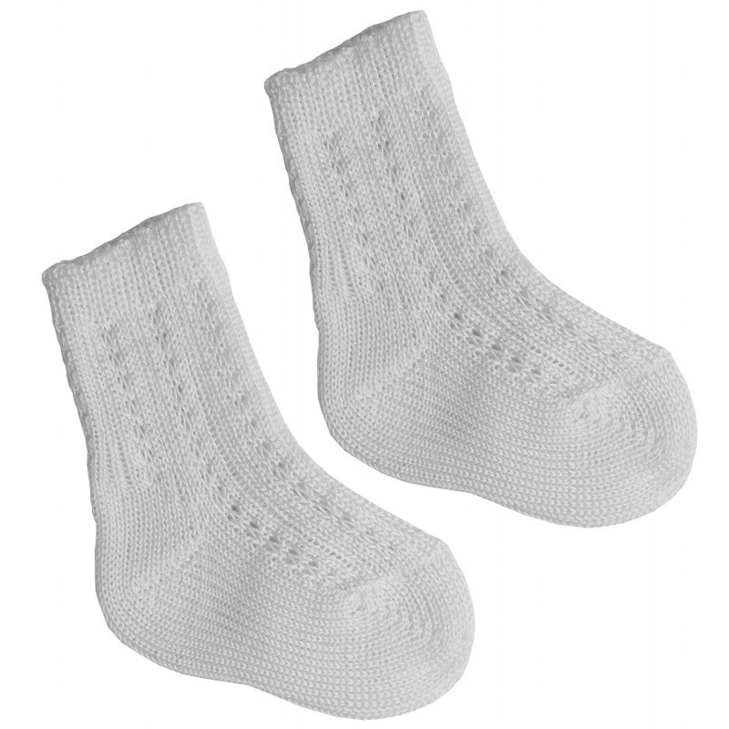 Calzino Corto in Cotone Bianco - 23 - 26
