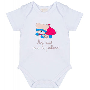 Body Neonato My Dad is a Superhero Nanan - 1 Mese