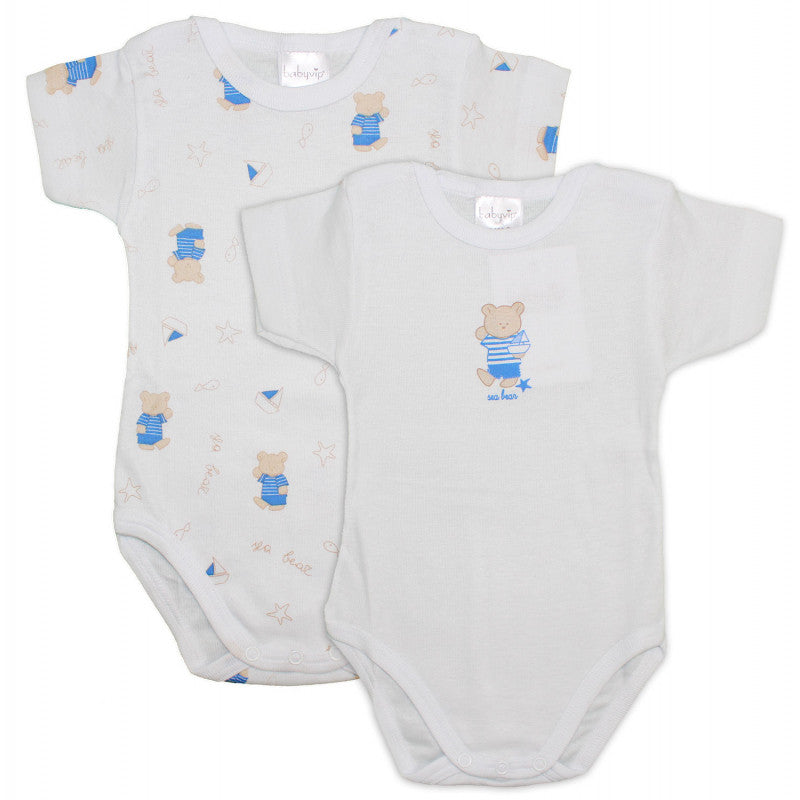 Set 2 Body Orsetto Azzurro - 1 Mese