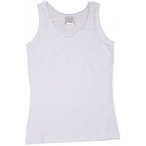 2 Canotte a Spalla Larga per Bambina in Cotone Bielastico - 4-5 Anni - 2