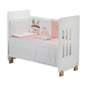 Completo Piumone e Paracolpi per Lettino - Little Indian Rosa - 2