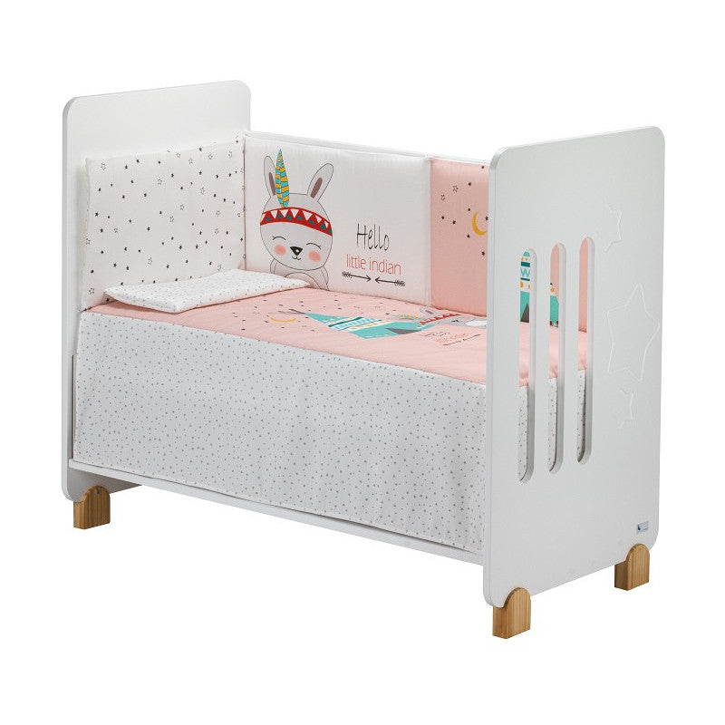 Completo Piumone e Paracolpi per Lettino - Little Indian Rosa - 2