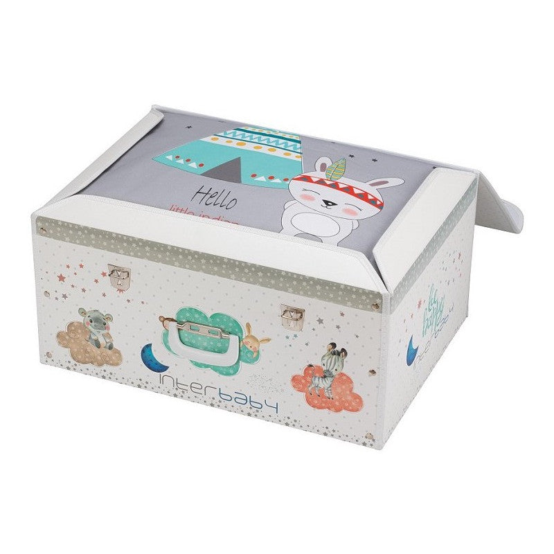 Completo Piumone e Paracolpi per Lettino - Little Indian Grigio
