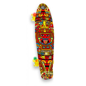 Skateboard Con Ruote Led - Arancione