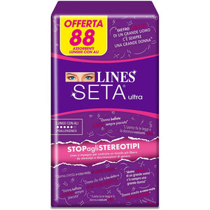 Lines Seta Ultra Lungo con Ali 88 Assorbenti