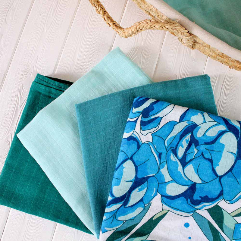 Tommy Lise - Mussola in Bambù Azure Blossom - 5