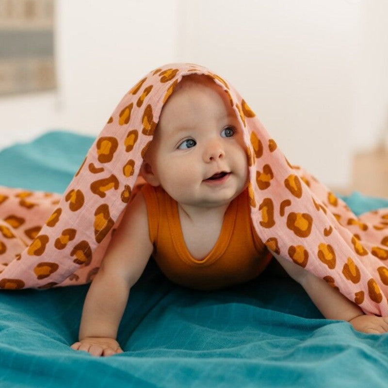 Tommy Lise - Mussola in Cotone Coral Leopard - 3