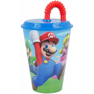 Bicchiere con Cannuccia Mario Bross