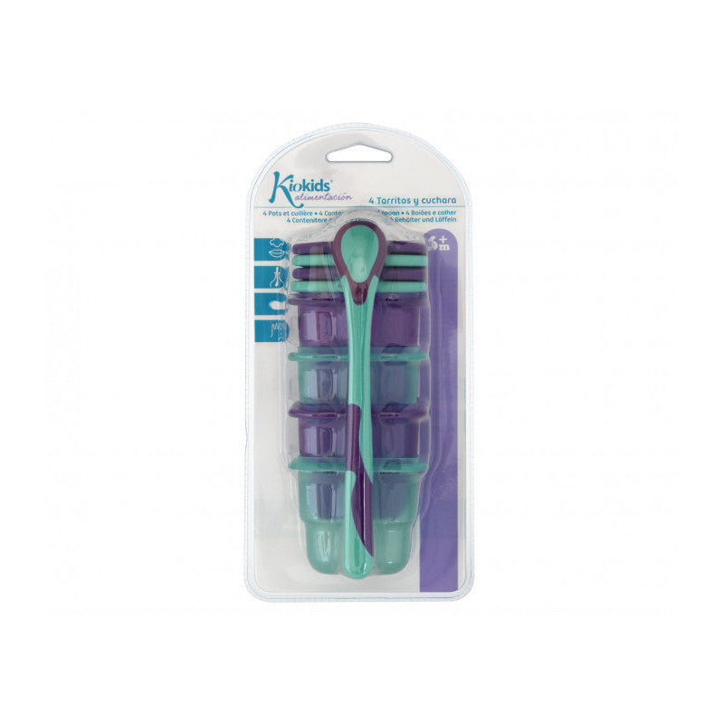 Set Cucchiaio con Barattoli - Azzurro - 3