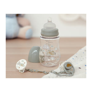 Set Biberon, Ciuccio e Clip - Grigio - 2