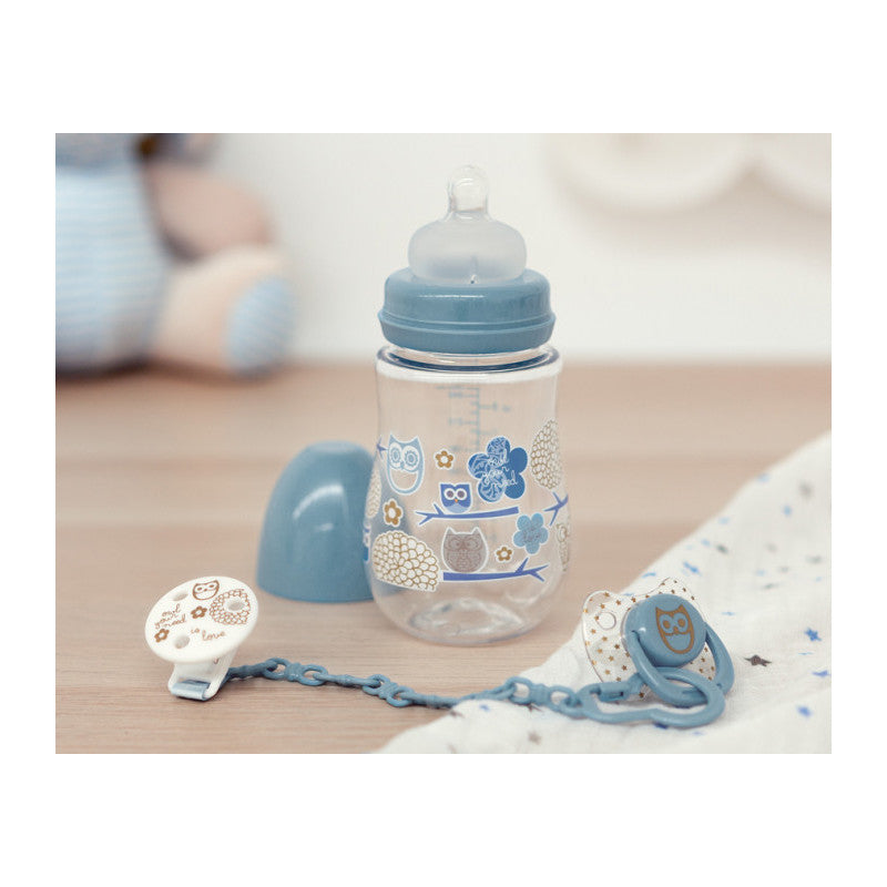 Set Biberon, Ciuccio e Clip - Azzurro - 2