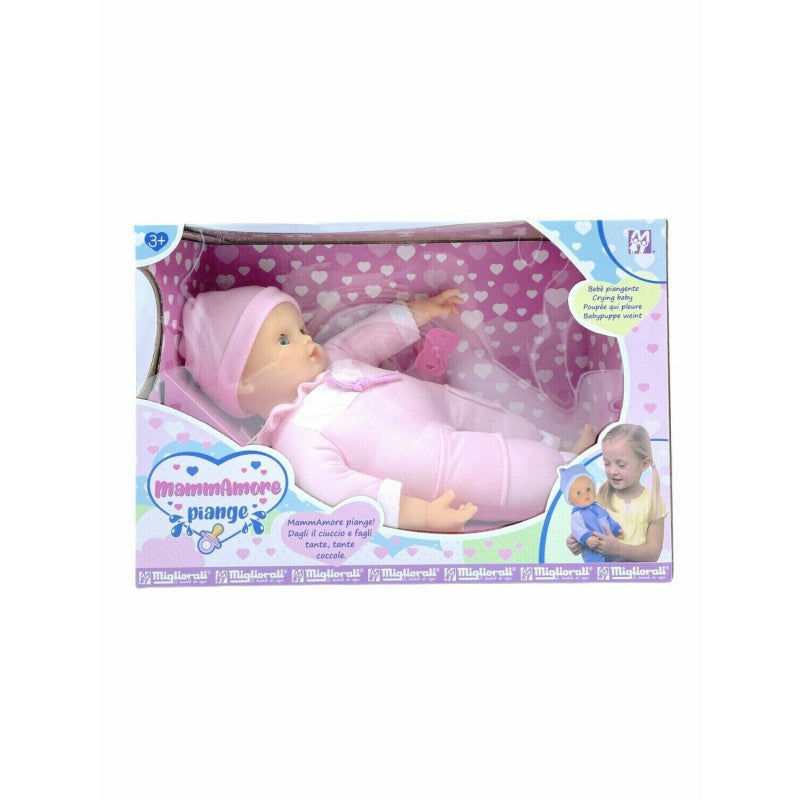 Bambolotto Bimbobello Piangente Rosa