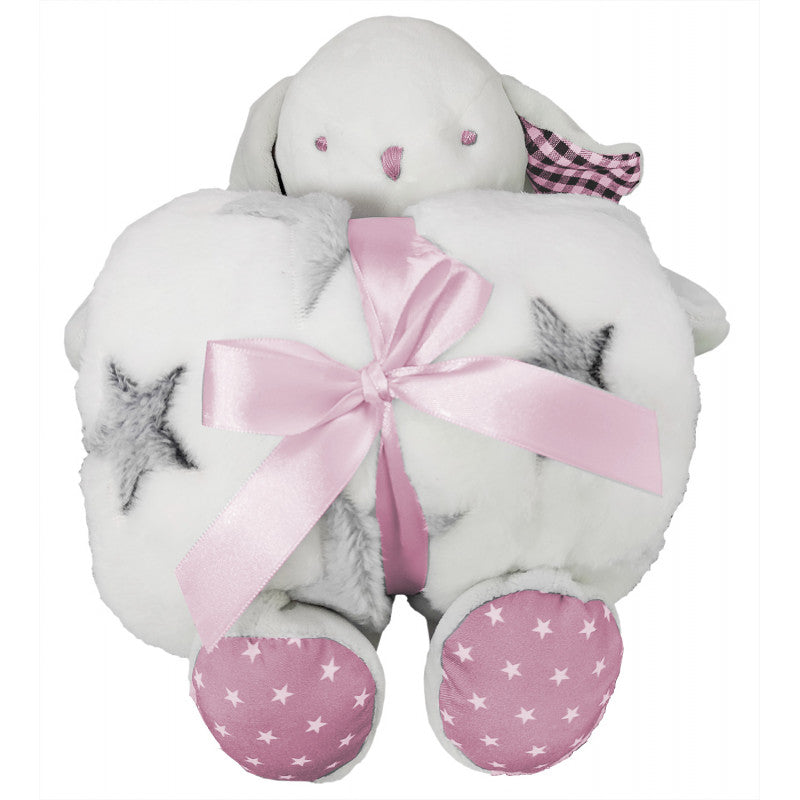 Peluche con Copertina Rosa