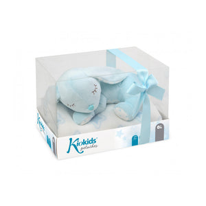 Peluche Coniglietto con Copertina - Azzurro