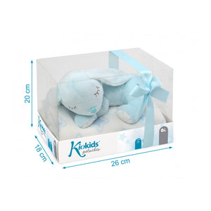 Peluche Coniglietto con Copertina - Azzurro - 5