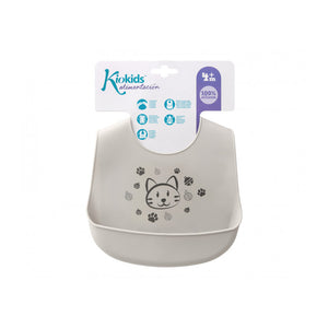 Kiokids - Bavaglino in Silicone - Grigio - 4