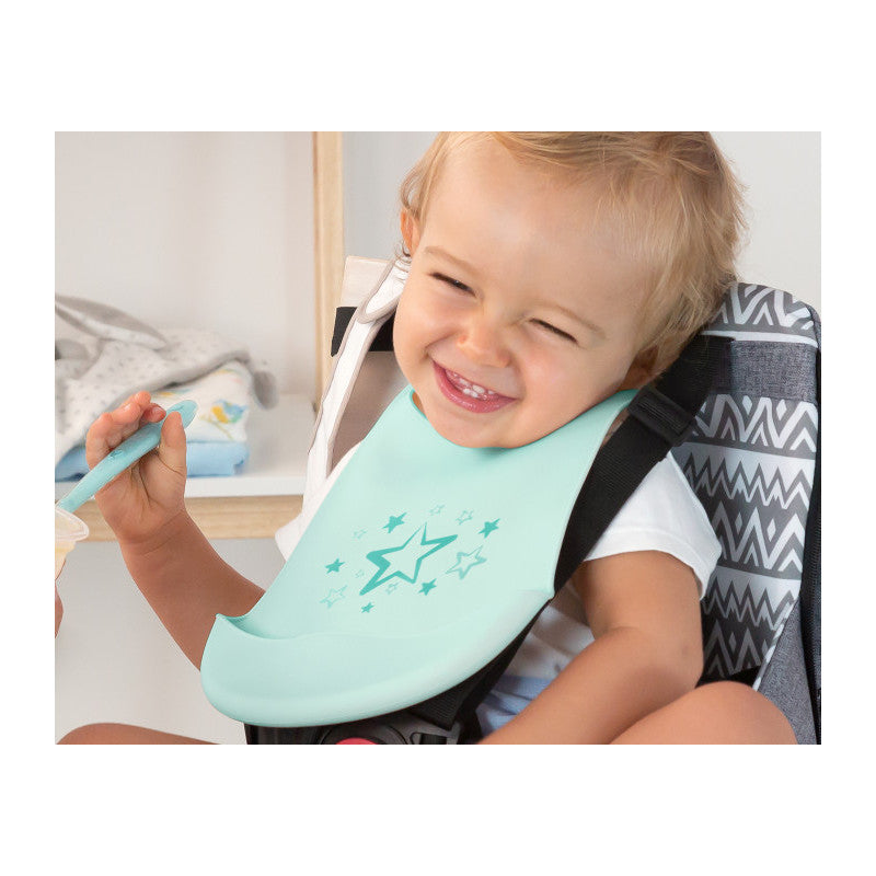 Kiokids - Bavaglino in Silicone - Azzurro - 2