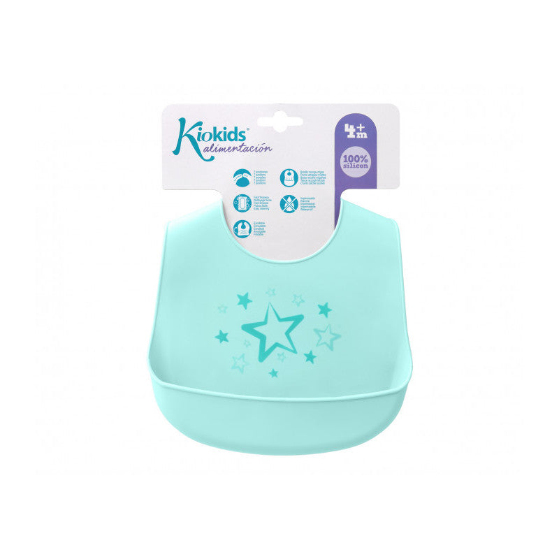 Kiokids - Bavaglino in Silicone - Azzurro - 4