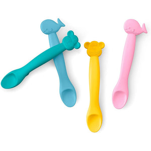 Cucchiaio In Silicone Per Bambini +4 Mesi - Rosa - 4