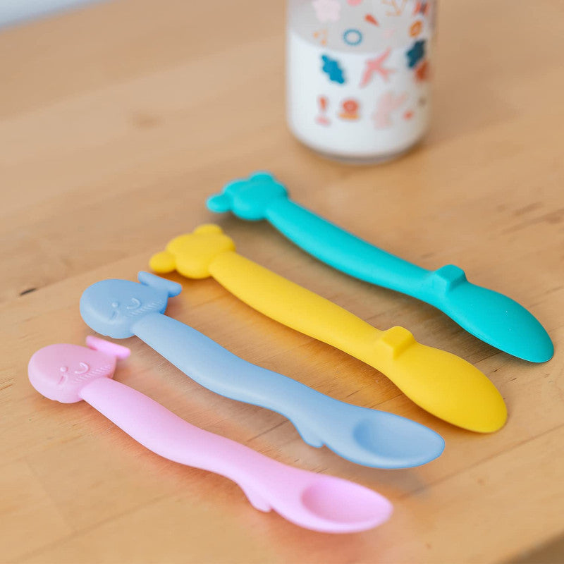 Cucchiaio In Silicone Per Bambini +4 Mesi - Rosa - 7