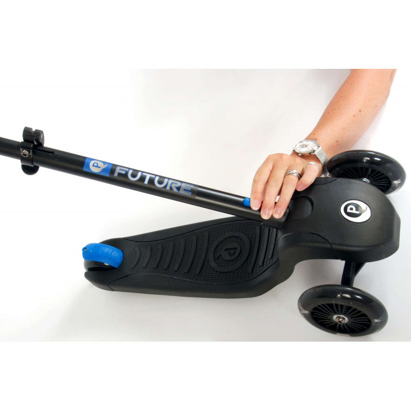 QPlay Future Scooter - Monopattino con Luci Led - Blue - 12