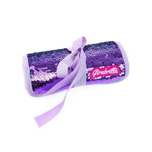 Girabrilla - Puffer Pencil Case-Roll - Violet