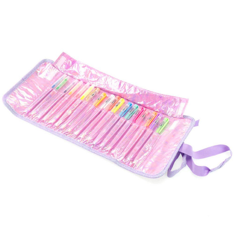Girabrilla - Puffer Pencil Case-Roll - Violet - 2