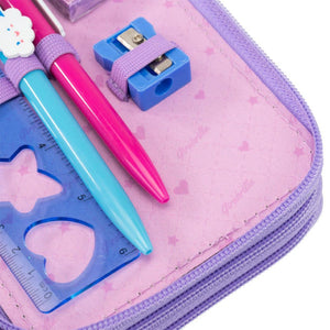 Girabrilla - Astuccio Scuola Puffer - Violet - 3