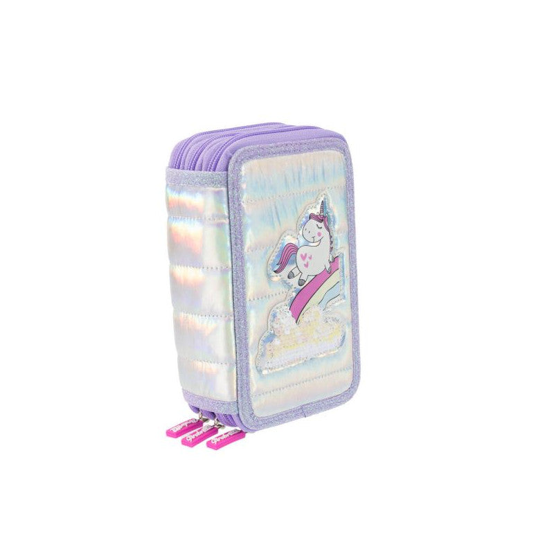 Girabrilla - Astuccio Scuola Puffer - Violet
