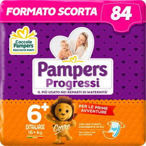 Pampers Progressi Pentapack - Taglia 6