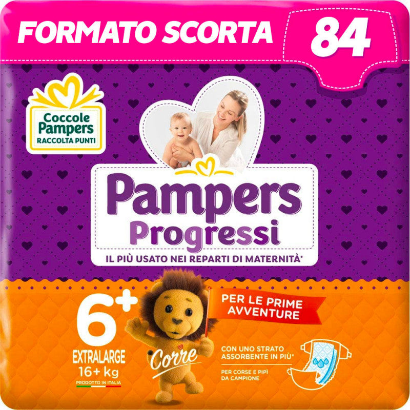 Pampers Progressi Pentapack - Taglia 6
