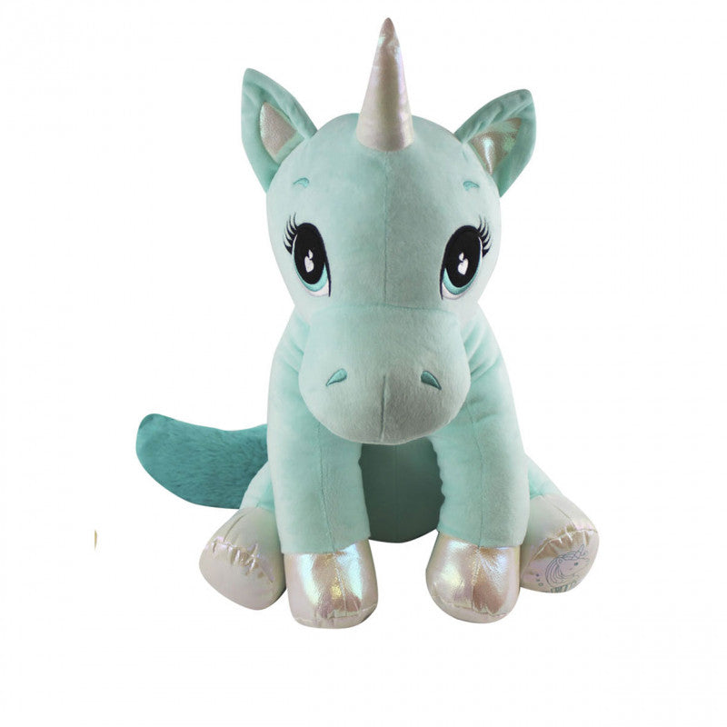 Peluche Unicorno 40 Cm Verde