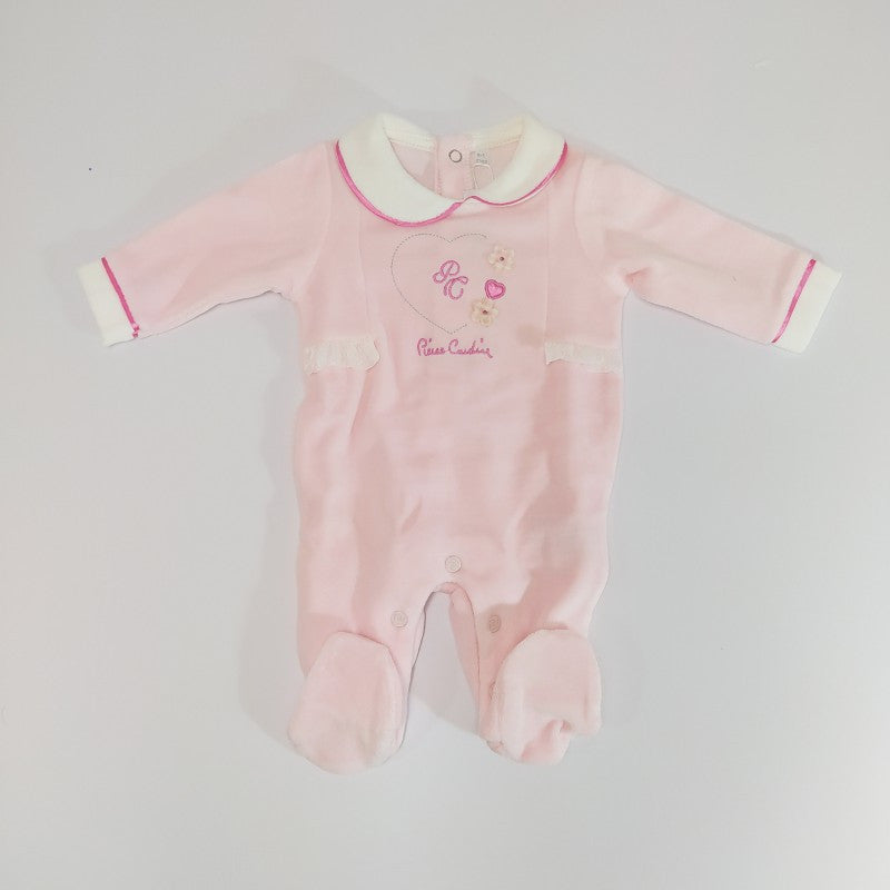 Tutina In Ciniglia Rosa Pierre Cardin 3/6