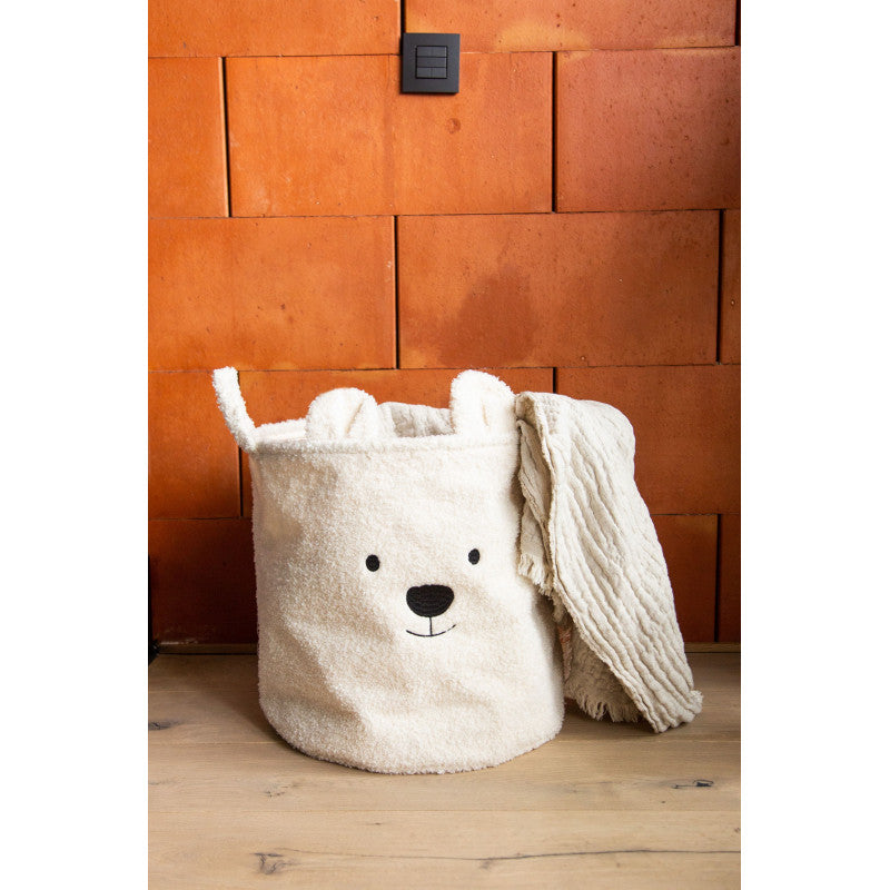 Set di 3 Cesti Portaoggetti Teddy White - 3