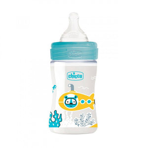 Biberon Benessere Flusso Lento In Plastica Light Blue
