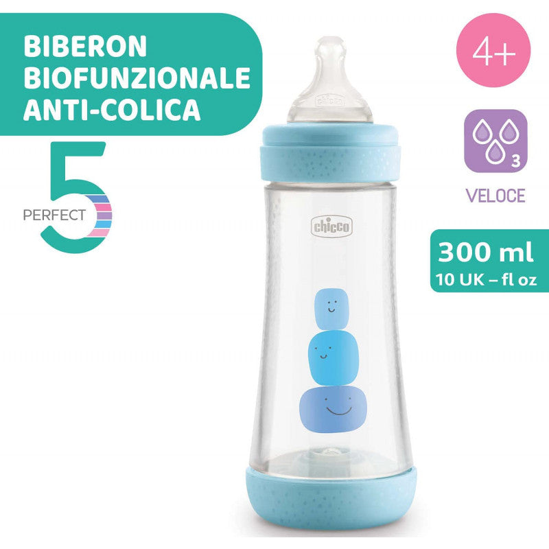 Biberon Chicco Perfect 5 - 300 ml - Azzurro - 3
