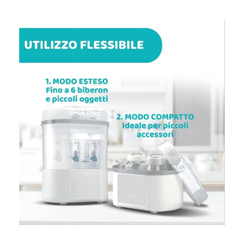 Chicco - Sterilizzatore con Asciugatura + 4 Filtri di Ricambio - 7