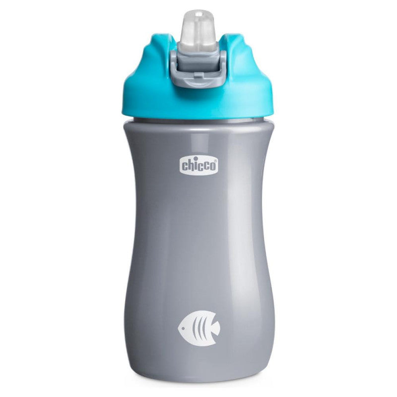 Chicco - Bicchiere bimbo Pop Up +2anni Azzurro