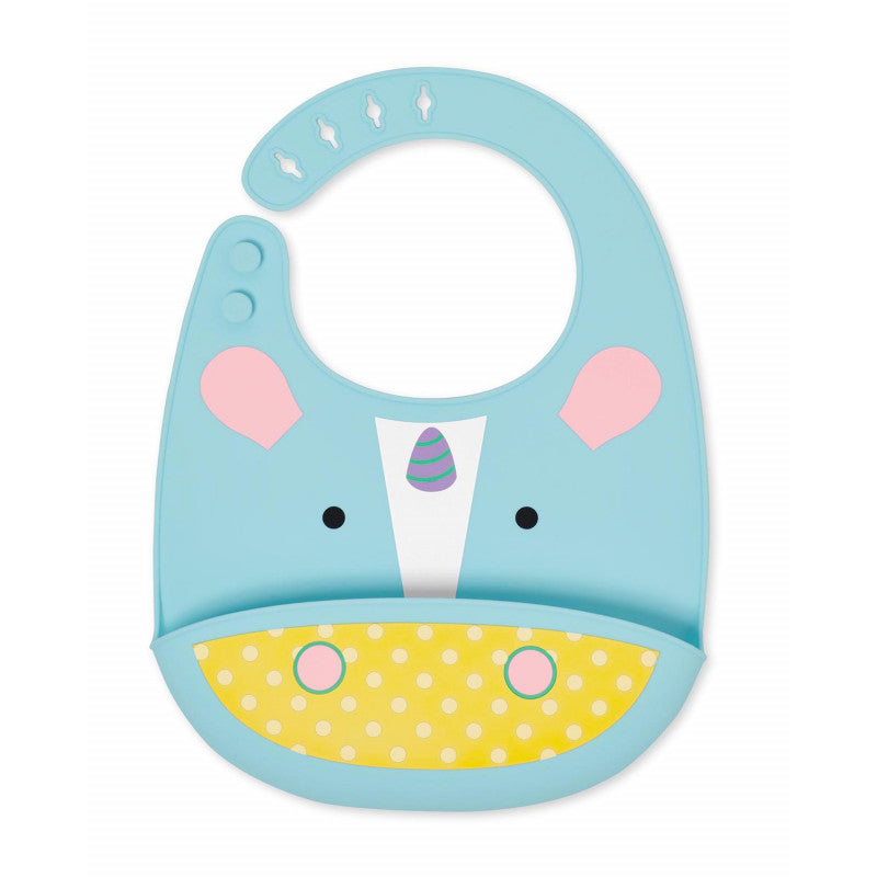 Skip Hop - Bavaglino in Silicone con tasca - Unicorno