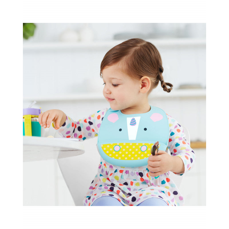 Skip Hop - Bavaglino in Silicone con tasca - Unicorno - 5