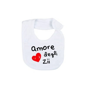 Bavaglino Neonato Amore degli Zii