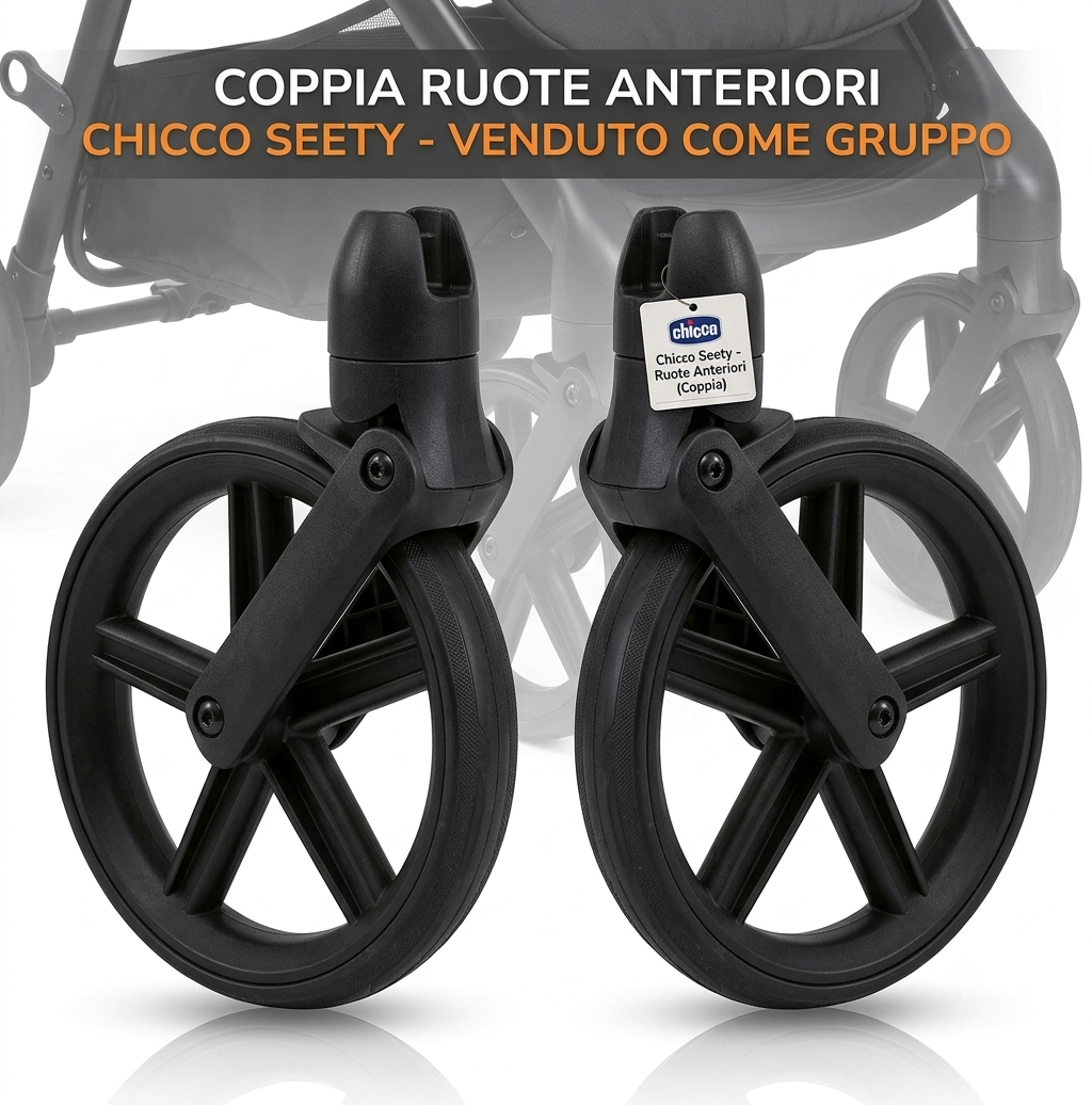 Ruote Anteriori Passeggino Chicco Seety