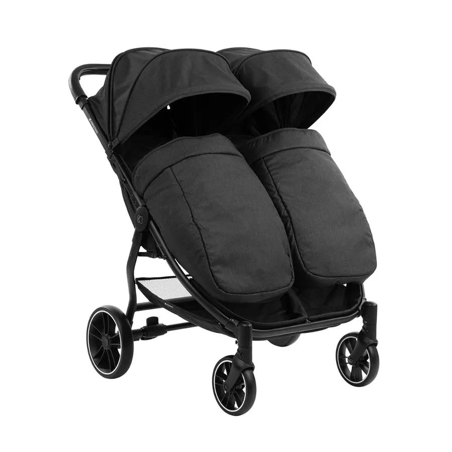 Passeggino Gemellare Happy 2 Black - 10
