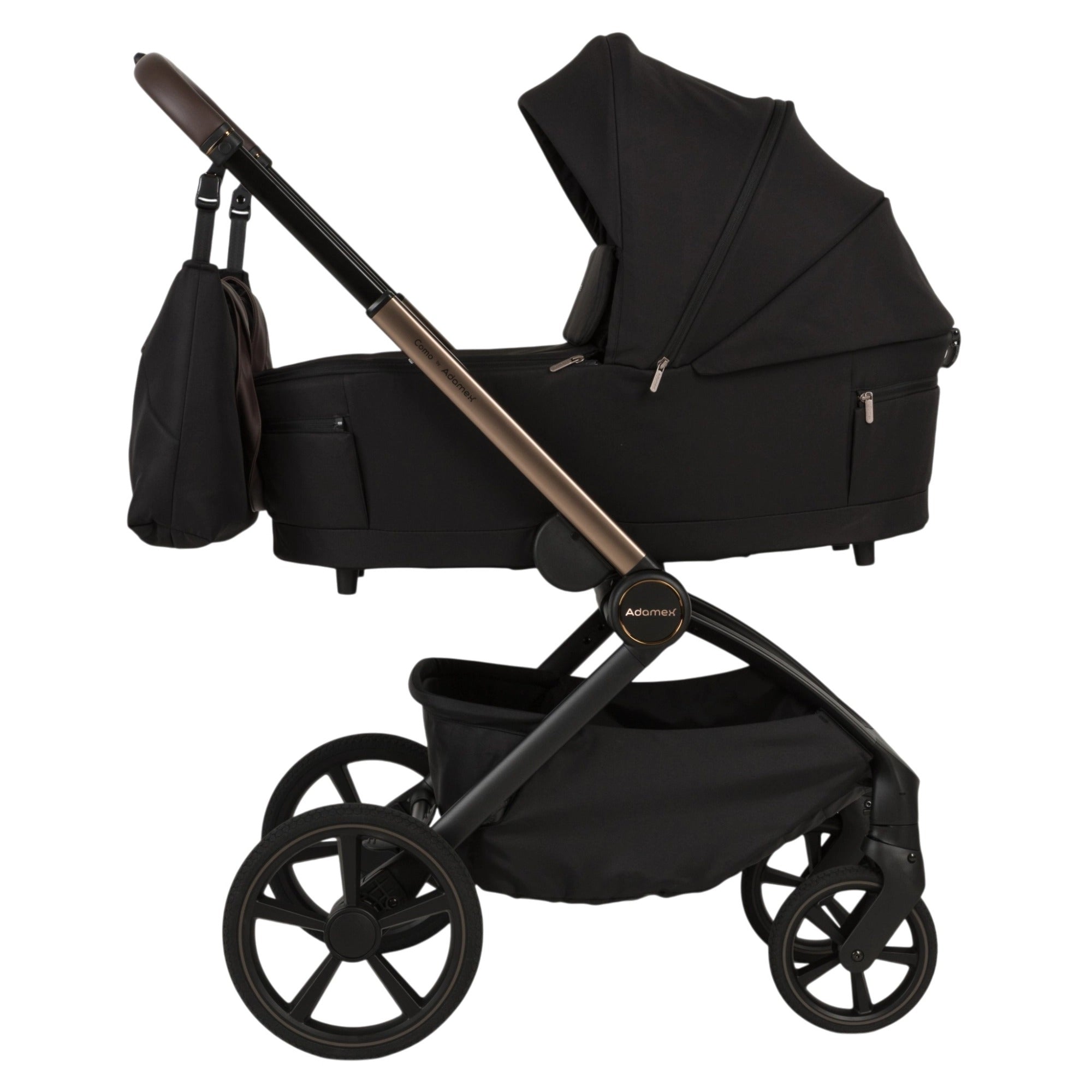 Trio Como Adamex Con Seggiolino Reclinabile Satin Carbon